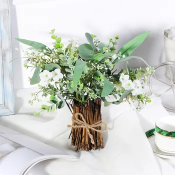 Artificial Eucalyptus Fake Bonsai Simulative Eucalyptus Branches Plants for Home Decor Wedding Floral Arrangement Plastic 1pc
Artificial Eucalyptus Fake Bonsai Simulative Eucalyptus Branches Plants for Home Decor Wedding Floral Arrangement Plastic 1pc