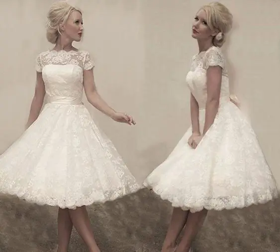 Vestidos de Novia Short Lace Wedding Dress 2022 Knee-Length Short Sleeves Garden Wedding Bridal Gown Ivory V-Back Custom Made
Vestidos de Novia Short Lace Wedding Dress 2022 Knee-Length Short Sleeves Garden Wedding Bridal Gown Ivory V-Back Custom Made