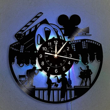 Vintage Cinema Vinyl Record Wall Clock, Home Theater 12-In Vinyl LED Clock | Creative Birthday Easter Gifts Handmade Home Decor.
Vintage Cinema Vinyl Record Wall Clock, Home Theater 12-In Vinyl LED Clock | Creative Birthday Easter Gifts Handmade Home Decor.