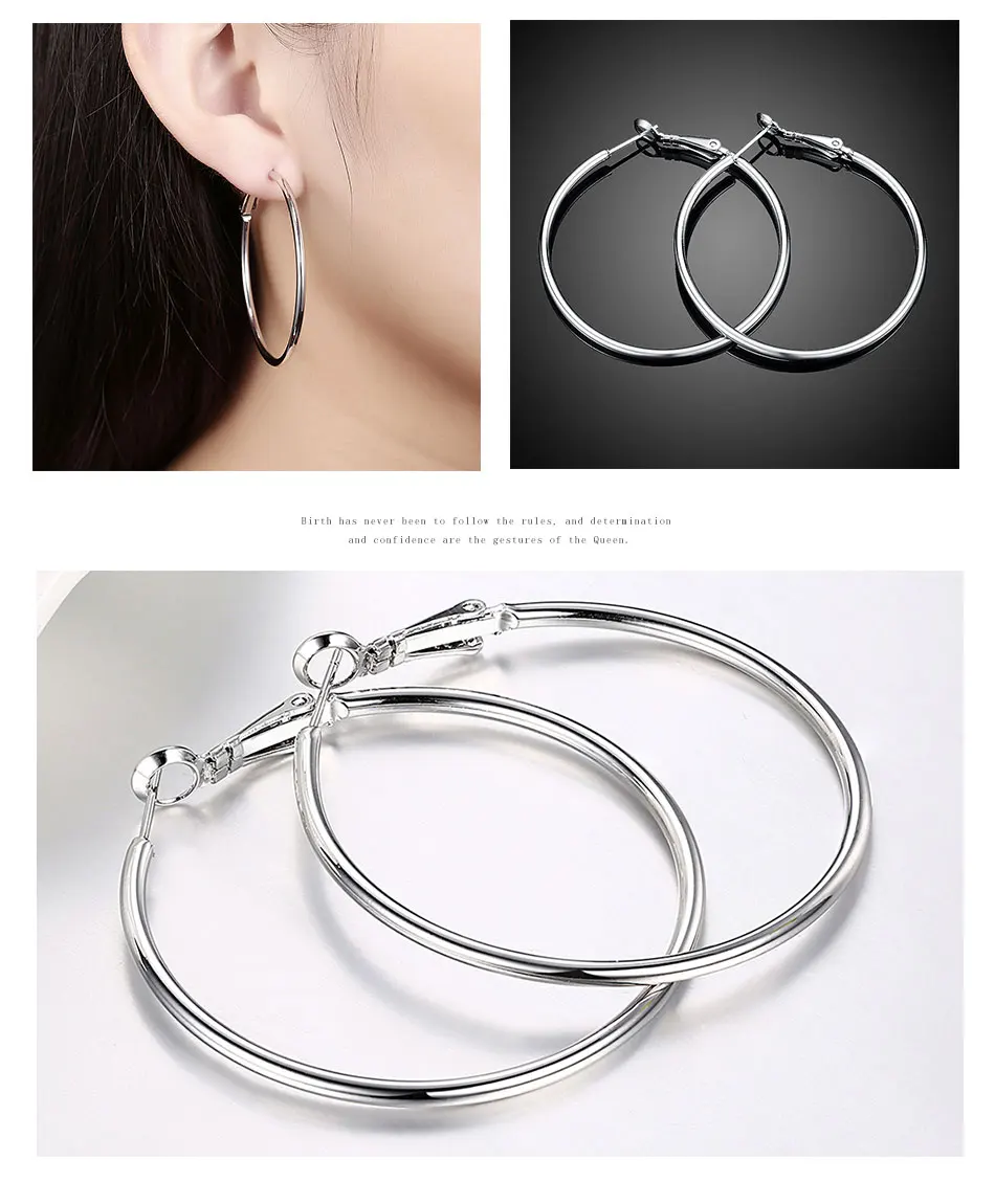 Silver Creole Circle Hoop Earrings For Women H7eff410152e347fc9bb75a27dcd8c766e.jpg - Silver Creole Circle Hoop Earrings For Women