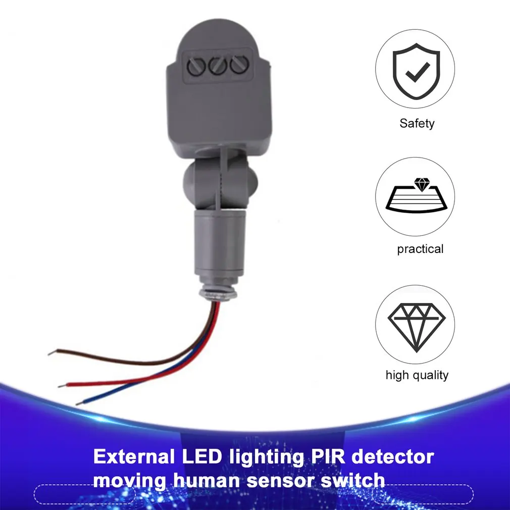Universal Professional Motion Sensor Light Switch Outdoor AC 220V Automatic Infrared PIR Motion Sensor Switch With LED Light
Universal Professional Motion Sensor Light Switch Outdoor AC 220V Automatic Infrared PIR Motion Sensor Switch With LED Light