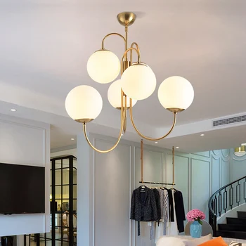 LED Chandelier Lighting Modern Glass Ball Hanging Lamp Iron Suspension Luminaire Lights Restaurant Kitchen Deco Light Fixture 
LED Chandelier Lighting Modern Glass Ball Hanging Lamp Iron Suspension Luminaire Lights Restaurant Kitchen Deco Light Fixture