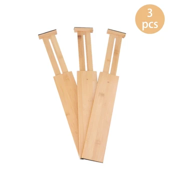 3Pcs Retractable Office Kitchen Drawer Dividers Storage Multipurpose Bamboo Partition Board for Organization Separation
3Pcs Retractable Office Kitchen Drawer Dividers Storage Multipurpose Bamboo Partition Board for Organization Separation