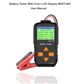 MDXT-600 12V 24V Color LCD Display Truck Motorcycle Automotivo Auto Battery Tester Digital Car System Analyzer
MDXT-600 12V 24V Color LCD Display Truck Motorcycle Automotivo Auto Battery Tester Digital Car System Analyzer