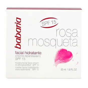 

Babaria - Rosa Mosqueta SPF15 - Crema facial hidratante con efecto reafirmante - 50 ml