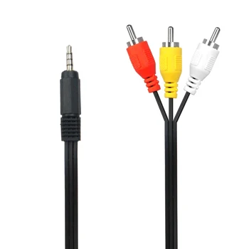 3.5mm Jack To 3 RCA Adapter Male Audio Video AV Cable AUX Stereo Converter 1.5m Wire Cord for Speaker Android TV Box CD DVD
3.5mm Jack To 3 RCA Adapter Male Audio Video AV Cable AUX Stereo Converter 1.5m Wire Cord for Speaker Android TV Box CD DVD