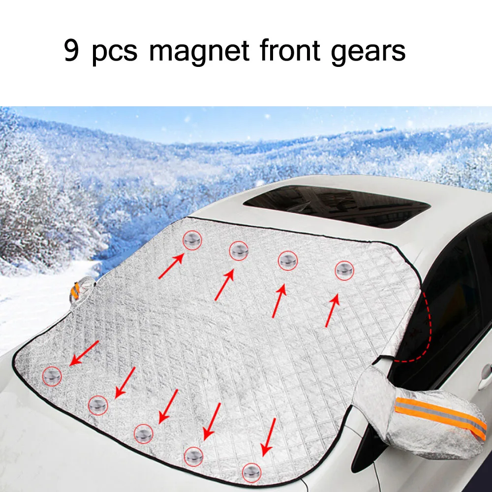 Universal 9pcs Magnets Car SUV Window Snow Cover Anti-frost Sun Shade Protection Cover Car Clothing Car Windshield Snow Cover 5
Universal 9pcs Magnets Car SUV Window Snow Cover Anti-frost Sun Shade Protection Cover Car Clothing Car Windshield Snow Cover 5