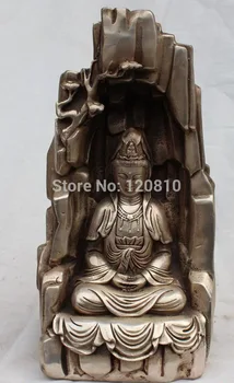 9" Marked Chinese Silver Kwan-yin Guanyin Guan Yin Seat In Hill Buddha States
9" Marked Chinese Silver Kwan-yin Guanyin Guan Yin Seat In Hill Buddha States