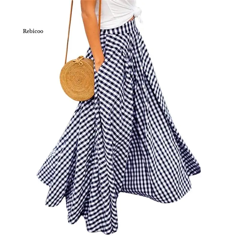 5Xl Women's Skirts Vintage Plaid Long Skirt Zipper Pleated Faldas Bohemian Jupe Femme Casual Pockets Maxi Skirts
5Xl Women's Skirts Vintage Plaid Long Skirt Zipper Pleated Faldas Bohemian Jupe Femme Casual Pockets Maxi Skirts