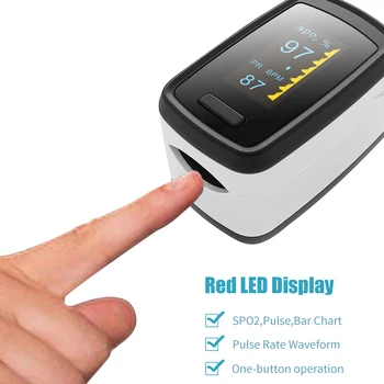 LED Display Blood Oxygen Sensor Digital Fingertip Pulse Oximeter Finger Saturation SpO2 Heart Rate Monitor Meter Pulsioximetro
LED Display Blood Oxygen Sensor Digital Fingertip Pulse Oximeter Finger Saturation SpO2 Heart Rate Monitor Meter Pulsioximetro