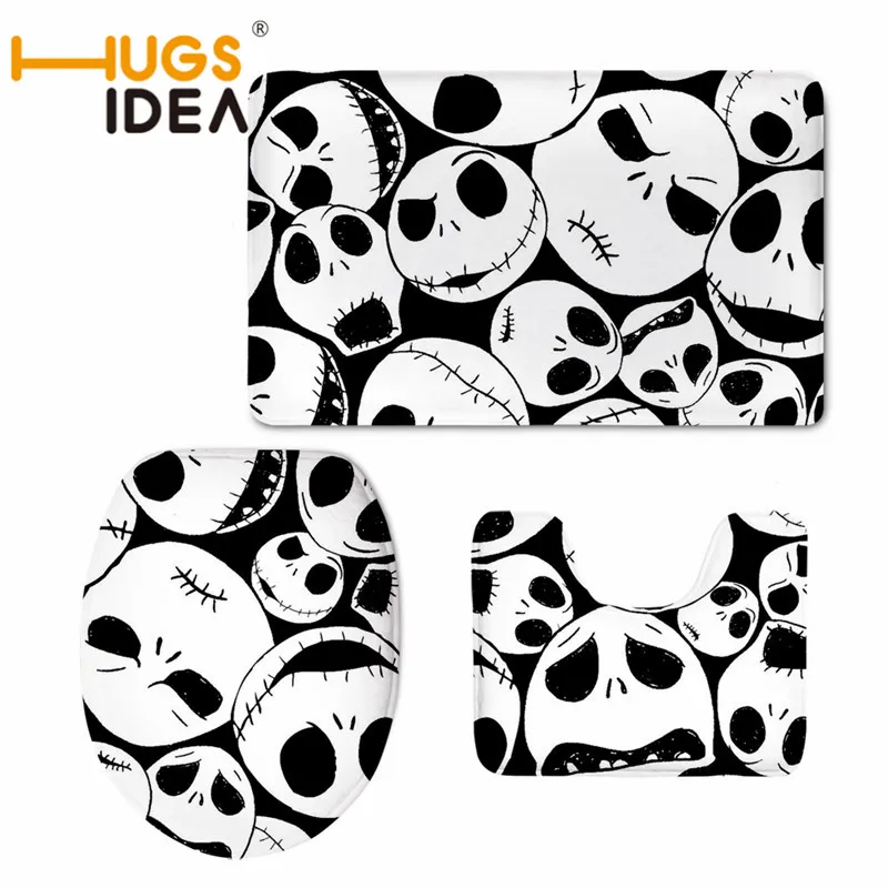 HUGSIDEA Nightmare Before Christmas Print Bathroom Mat Set Soft Carpet U-Shaped Contour Mat Toilet Cover for Bathroom Decoration
HUGSIDEA Nightmare Before Christmas Print Bathroom Mat Set Soft Carpet U-Shaped Contour Mat Toilet Cover for Bathroom Decoration
