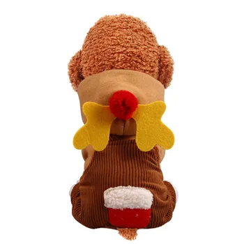 Pet Dog Clothes Pet Christmas Plus Velvet Thick Warm Elk Overalls Jumpsuit Suitable For Small And Medium Cats Dogs
Pet Dog Clothes Pet Christmas Plus Velvet Thick Warm Elk Overalls Jumpsuit Suitable For Small And Medium Cats Dogs