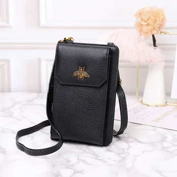 100% cowhide new leather wallet large capacity lychee pattern wild mobile phone bag diagonal multi-card slot
100% cowhide new leather wallet large capacity lychee pattern wild mobile phone bag diagonal multi-card slot
