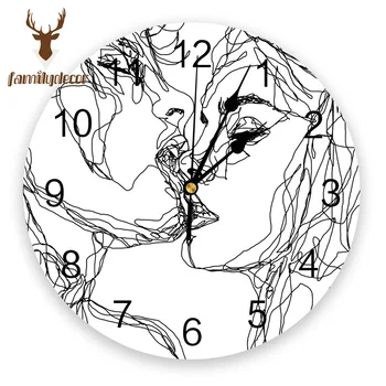 Kiss More Often Printed PVC Wall Clock Modern Design Home Decor Bedroom Silent O'clock Watch Wall For Living Room
Kiss More Often Printed PVC Wall Clock Modern Design Home Decor Bedroom Silent O'clock Watch Wall For Living Room