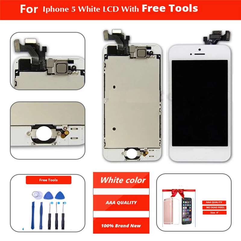 Perfect quality Full Assembly LCD Display For iPhone 5 Screen Replacement For iPhone 5 Pantalla+Button+Camera
Perfect quality Full Assembly LCD Display For iPhone 5 Screen Replacement For iPhone 5 Pantalla+Button+Camera