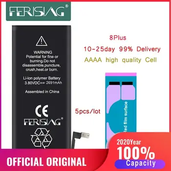 5Pcs/lot 100% Capacity Cell Phone Battery For iPhone 8 Plus 8P Repair bateria Replacement Batteries 8Plus Fast Delivery
5Pcs/lot 100% Capacity Cell Phone Battery For iPhone 8 Plus 8P Repair bateria Replacement Batteries 8Plus Fast Delivery