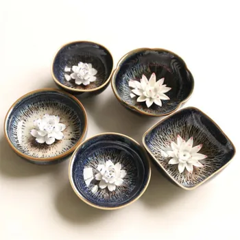 Handmade Ceramic Incense Burner Crafts Lotus Incense Stick Holder Blue Glazed Aromatherapy Censer Kadzielnica Home Decor EB5XX
Handmade Ceramic Incense Burner Crafts Lotus Incense Stick Holder Blue Glazed Aromatherapy Censer Kadzielnica Home Decor EB5XX