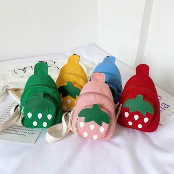 Cute Strawberry Pattern Canvas Shoulder Bags Coin Purse Children Double Layer Chest Crossbody Backpack
Cute Strawberry Pattern Canvas Shoulder Bags Coin Purse Children Double Layer Chest Crossbody Backpack