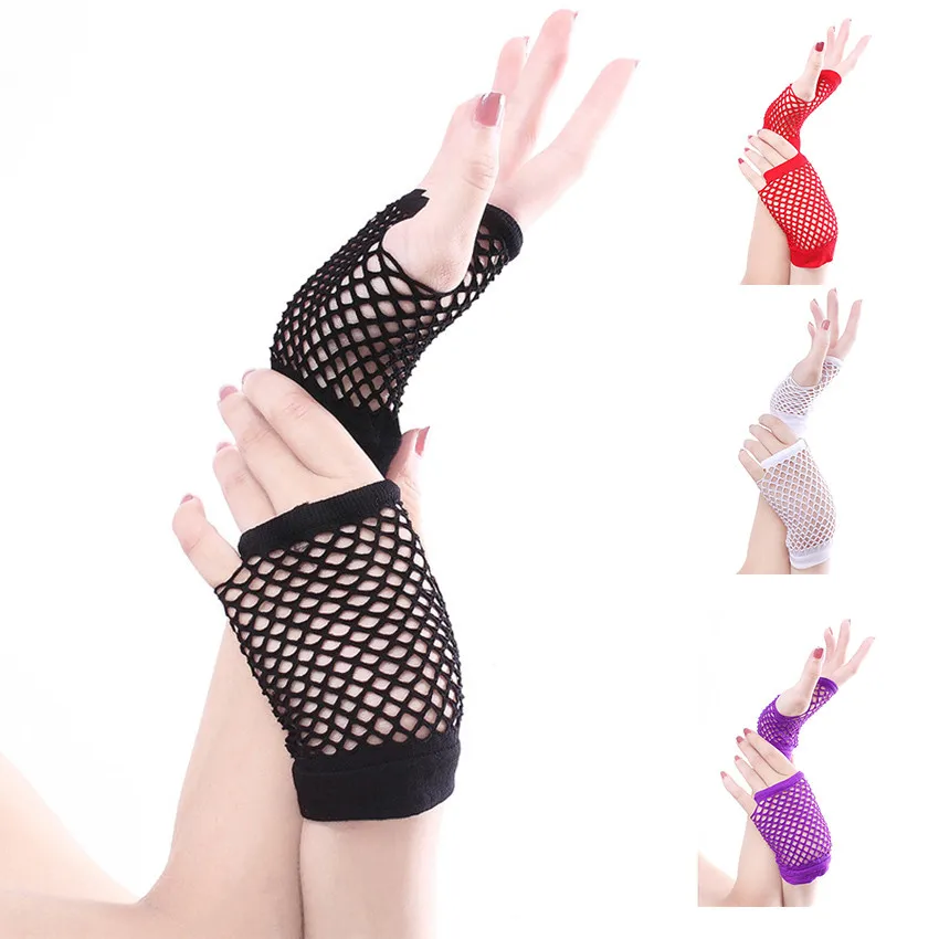 gloves Punk Goth Lady Disco Dance Costume Lace Fingerless Mesh Fishnet Gloves fashion summer Candy colors Gloves without fingers
gloves Punk Goth Lady Disco Dance Costume Lace Fingerless Mesh Fishnet Gloves fashion summer Candy colors Gloves without fingers