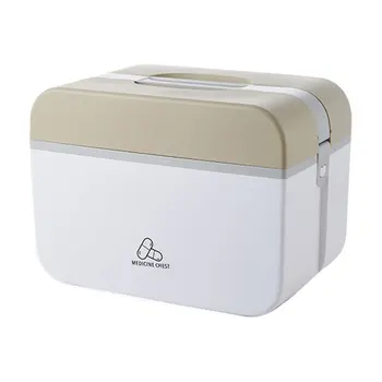 Portable double-layer plastic emergency kit smooth corners smooth lines Snap in design Double grid design 1 pcs
Portable double-layer plastic emergency kit smooth corners smooth lines Snap in design Double grid design 1 pcs