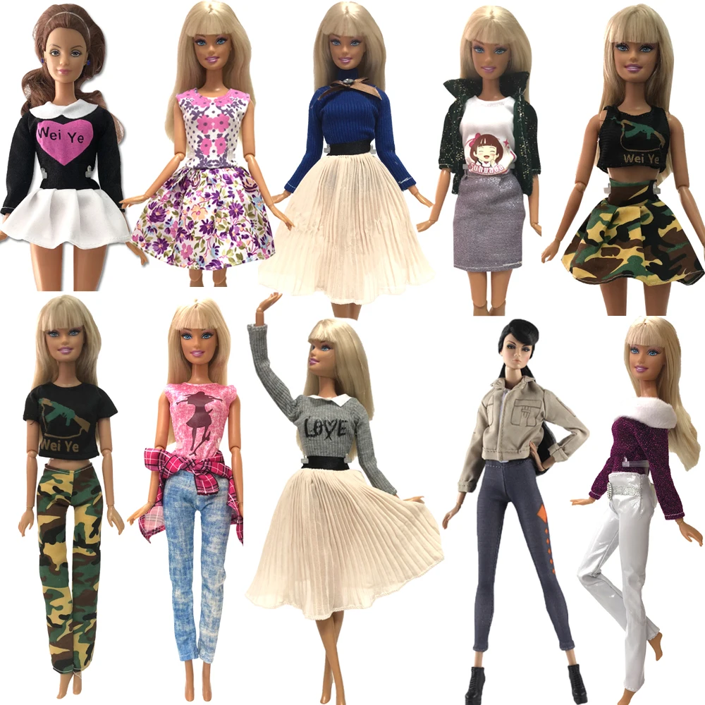 NK Handmade Outfit Mixed Style Dress Daily Casual Wear Blouse Fashion Pants Skirt Clothes For Barbie Doll Accessories Toy A3 JJ
NK Handmade Outfit Mixed Style Dress Daily Casual Wear Blouse Fashion Pants Skirt Clothes For Barbie Doll Accessories Toy A3 JJ