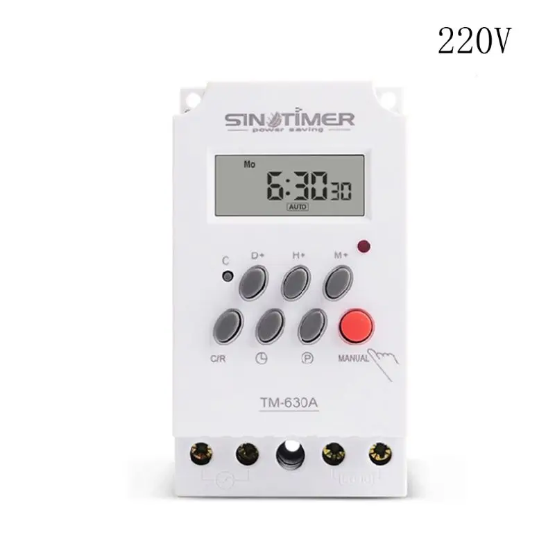 OOTDTY Mini Timer Switch Time Relay 12/24/220V DC Input 7 Days Programmable 24Hours A5YD
OOTDTY Mini Timer Switch Time Relay 12/24/220V DC Input 7 Days Programmable 24Hours A5YD