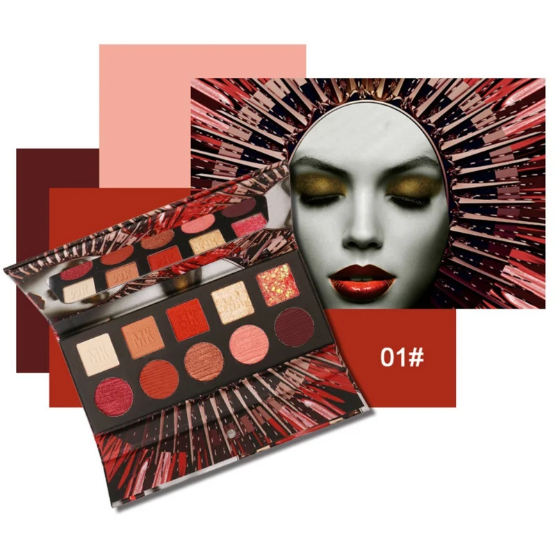 10-color Metal Glitter Eyeshadow Palette Waterproof Smudge-proof Lasting Matte Shimmer Eye Shadow Cosmetic
10-color Metal Glitter Eyeshadow Palette Waterproof Smudge-proof Lasting Matte Shimmer Eye Shadow Cosmetic