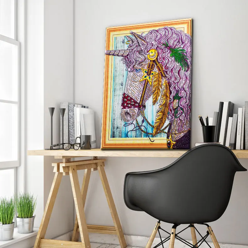 Diamond Painting Ornament Home Decoration Shaped Diamond Mosaic Drill Artwork Color Princess Horse Unicorn Paste Drill Painting
Diamond Painting Ornament Home Decoration Shaped Diamond Mosaic Drill Artwork Color Princess Horse Unicorn Paste Drill Painting