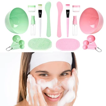 DIY Mask Tool Set Medium 9 In 1 Mask Bowl Spatula Brush Set Mixing Tool Sets Facial mask tool making kit
DIY Mask Tool Set Medium 9 In 1 Mask Bowl Spatula Brush Set Mixing Tool Sets Facial mask tool making kit