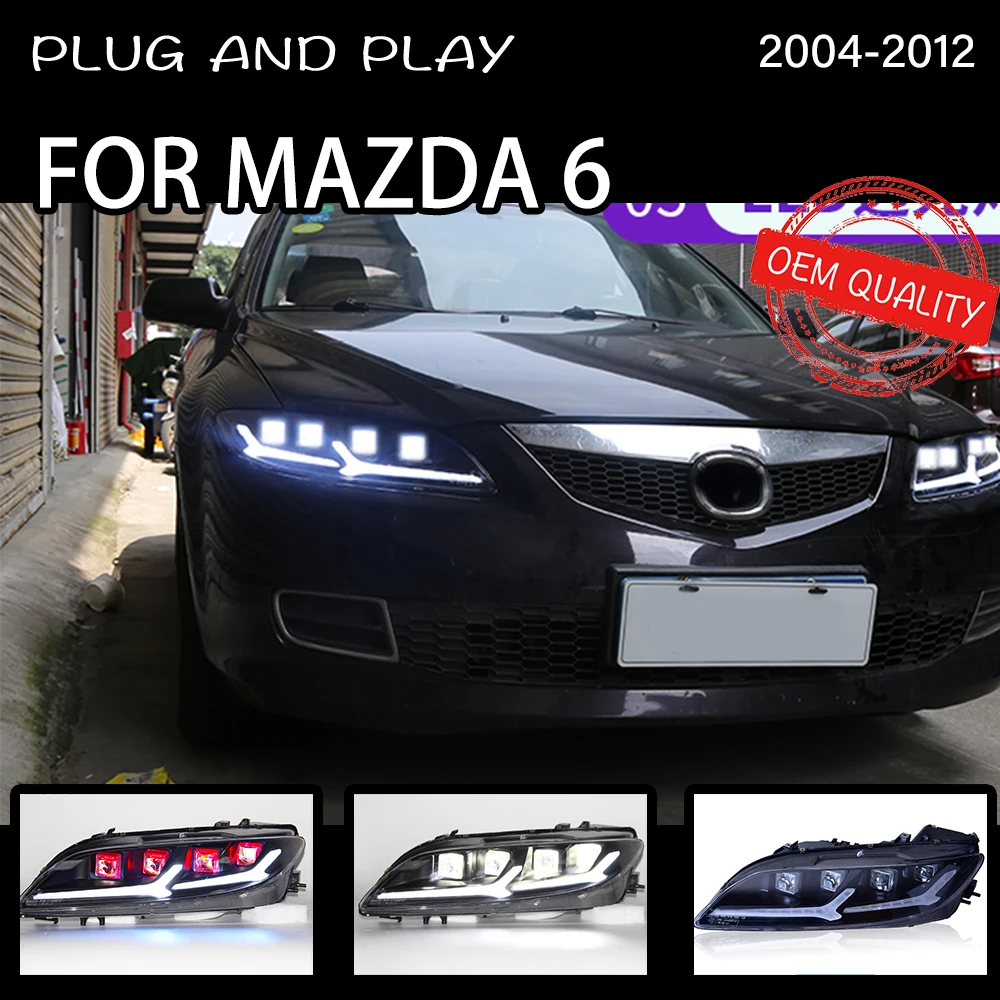 Фары для Mazda 6 2004-2012 Автомобильные светодиодные DRL Hella 5 ксеноновые линзы Hid H7 Для mazda6 автомобильные аксессуары
Фары для Mazda 6 2004-2012 Автомобильные светодиодные DRL Hella 5 ксеноновые линзы Hid H7 Для mazda6 автомобильные аксессуары
