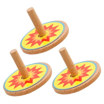 3 Pcs Wooden Spinning Tops Colorful Painted Peg-top Educational Craft Gift Toys for Children Kids 
3 Pcs Wooden Spinning Tops Colorful Painted Peg-top Educational Craft Gift Toys for Children Kids