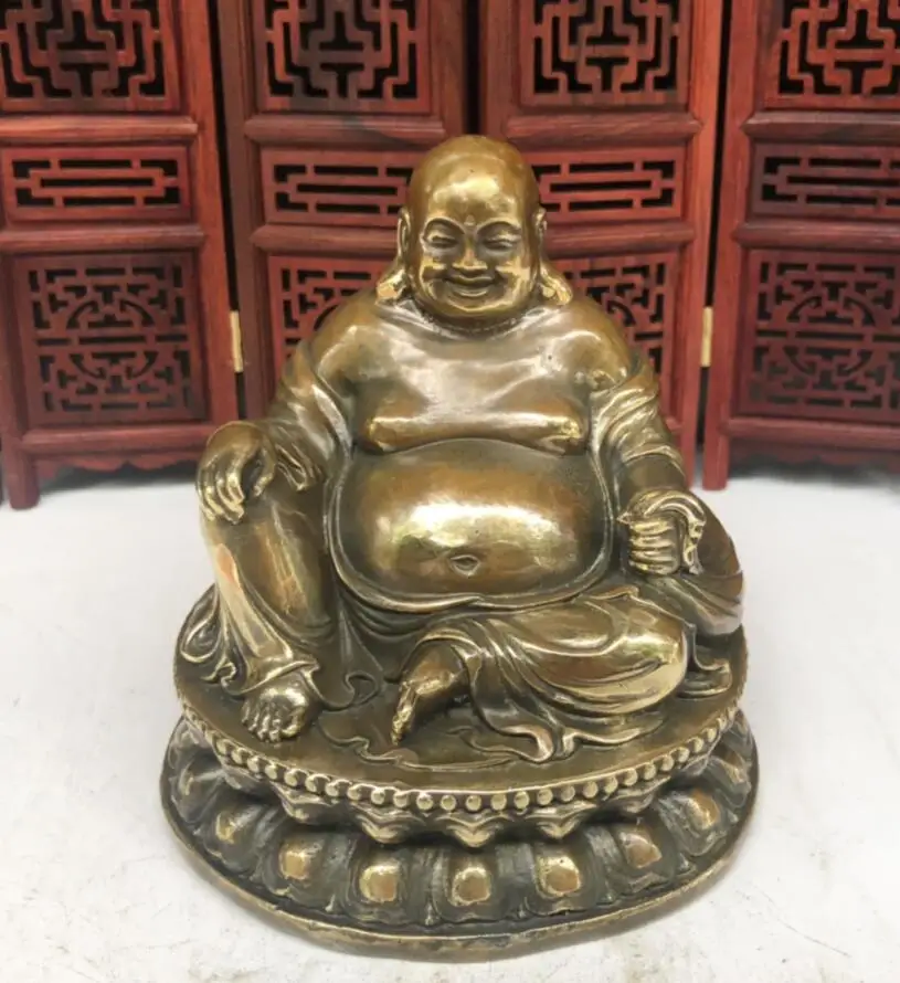 Archaize brass sit lotus maitreya Buddha household consecrate decoration crafts statue
Archaize brass sit lotus maitreya Buddha household consecrate decoration crafts statue