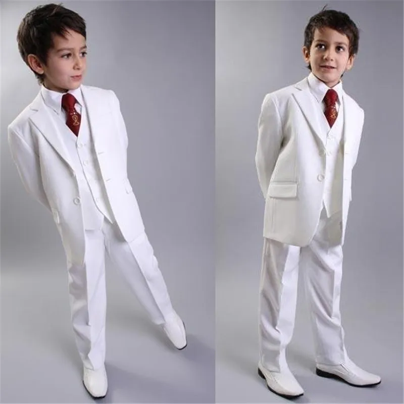 

Charming Notch Lapel blazer boys Two Buttons Tuxedos Kid Boy Wedding Suit Boys' Attire Custom-made (Jacket+Pants+Vest)