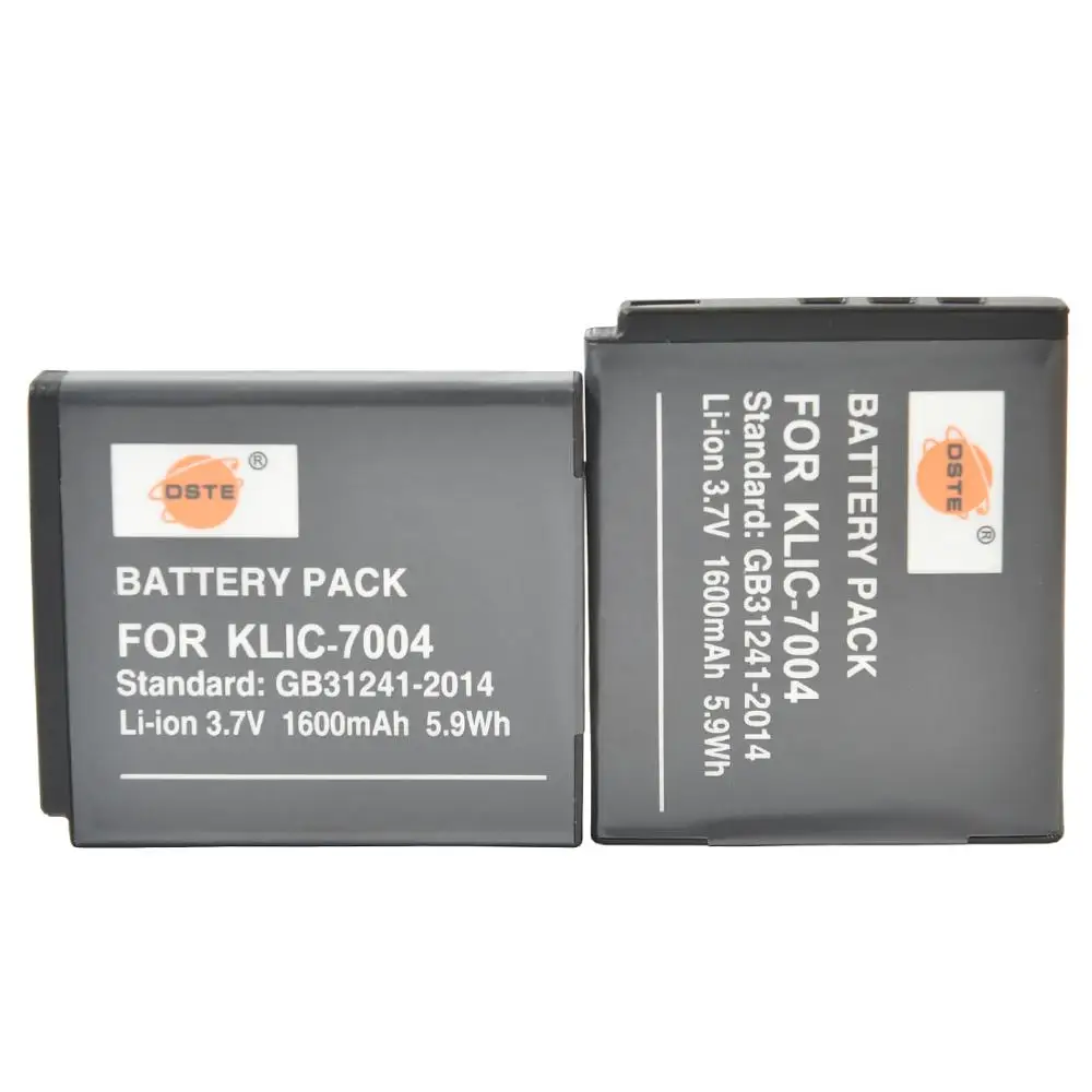 DSTE KLIC-7004 батарея для Kodak M1093 Pentax Optio S10 S12 SiOnyx Aurora спортивная водонепроницаемая ИК