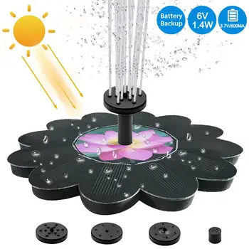 Solar Powered Fountain Floating Multi-use Bird Bath Water Pump with 4 Nozzles for Garden Pond Swimming Pool Drop Shipping
Solar Powered Fountain Floating Multi-use Bird Bath Water Pump with 4 Nozzles for Garden Pond Swimming Pool Drop Shipping