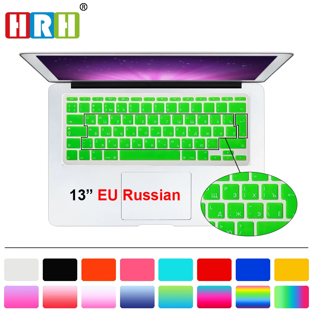Russian UK/EU Silicone Keyboard Cover Skin for MacBook Pro 13" 15" 17" Aluminum Unibody Air 13" European/ISO Keyboard Layout
Russian UK/EU Silicone Keyboard Cover Skin for MacBook Pro 13" 15" 17" Aluminum Unibody Air 13" European/ISO Keyboard Layout