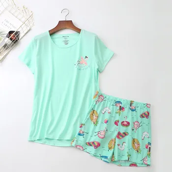 Big Size Pajamas Set Mom Sleepwear Cotton Pyjama Shirt Shorts 2Pieces/Set Cartoon Women Sexy Loose Homewear
Big Size Pajamas Set Mom Sleepwear Cotton Pyjama Shirt Shorts 2Pieces/Set Cartoon Women Sexy Loose Homewear