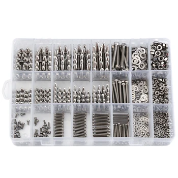 1080PCS M2/M3/M4 Stainless Steel Hex Socket Bolt and Nuts Set Fastener Hardware Hexagon Socket Head Cap Screws Flat Washer with 
1080PCS M2/M3/M4 Stainless Steel Hex Socket Bolt and Nuts Set Fastener Hardware Hexagon Socket Head Cap Screws Flat Washer with