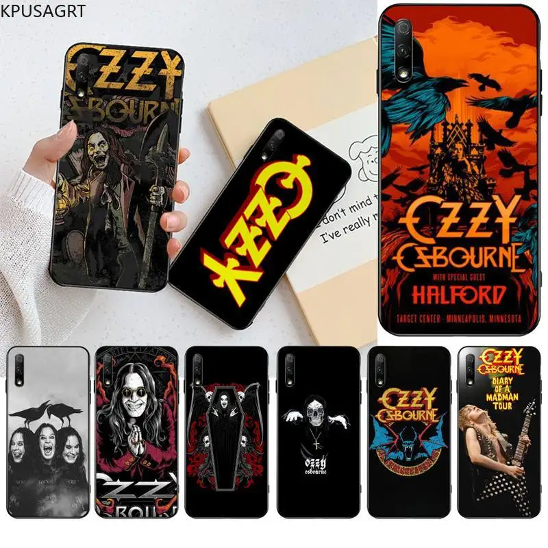 Мягкий ТПУ чехол KPWSAGRT Ozzy osосвен для Huawei Honor 30 20 10 9 8 8x 8c v30 Lite view pro черный | Мобильные