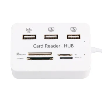 Mini Card Reader USB Hub Combo 2.0 High Speed Multi USB 2.0 Hub USB Splitter Portable All In One For SD/MMC/M2/MS Pro Duo
Mini Card Reader USB Hub Combo 2.0 High Speed Multi USB 2.0 Hub USB Splitter Portable All In One For SD/MMC/M2/MS Pro Duo
