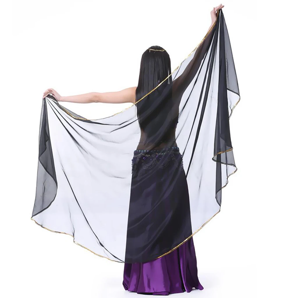 Indian Belly Dance Sequins Veils Chiffon Shawl Scarf Lightweight Costume Props Indian Belly Dance Sequins Veils Chiffon Shawl Scarf Lightweight Costume Props