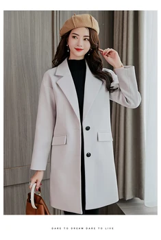 Fashion coat women wool Winter Clothing High Quality Female Casual Slim Thick Outwear Office Ladies Wool blend Overcoats S0169
Fashion coat women wool Winter Clothing High Quality Female Casual Slim Thick Outwear Office Ladies Wool blend Overcoats S0169