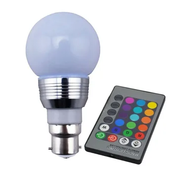 Decoration Light Bulb With Remote Control Switched In Three Different Modes 3W RGB LED Dimmable Color Changing
Decoration Light Bulb With Remote Control Switched In Three Different Modes 3W RGB LED Dimmable Color Changing