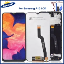 Ensemble écran tactile LCD de remplacement avec cadre, pour Samsung Galaxy A10 A105 A105F 6.2, SM-A105FSM-A107F Original=