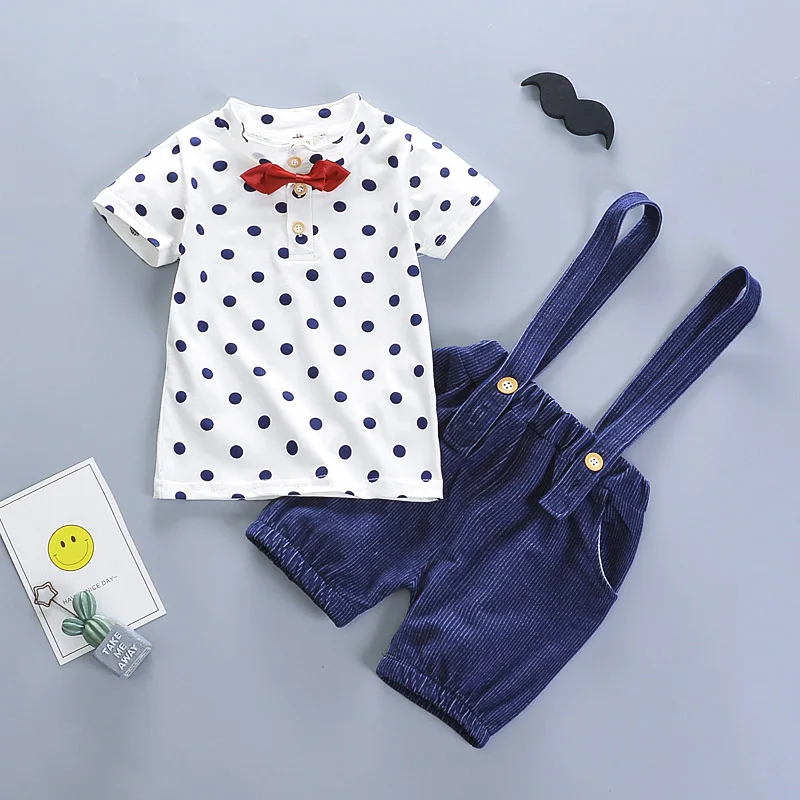Детский комплект одежды для мальчиков BibiCola футболка и брюки комбинезон малышей