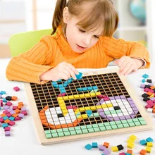 370 Piece Wooden Blocks Pixel Jigsaw Puzzle Toy Montessori Wood Building Board Games Geometry Tangram Educational for Children
370 Piece Wooden Blocks Pixel Jigsaw Puzzle Toy Montessori Wood Building Board Games Geometry Tangram Educational for Children