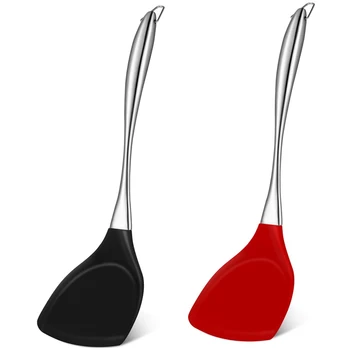 2 Pieces Silicone Wok Spatula Stainless Steel Handle Turner Spatula Non-Stick Flexible Silicone Spatula Heat Resistant
2 Pieces Silicone Wok Spatula Stainless Steel Handle Turner Spatula Non-Stick Flexible Silicone Spatula Heat Resistant