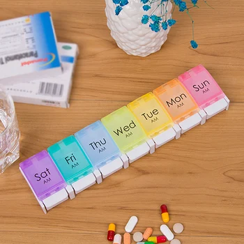 1PCS Weekly 7 Days Medicine Storage Organizer Container Cases Tablet Push-type Bouncing Pill Box Holder
1PCS Weekly 7 Days Medicine Storage Organizer Container Cases Tablet Push-type Bouncing Pill Box Holder
