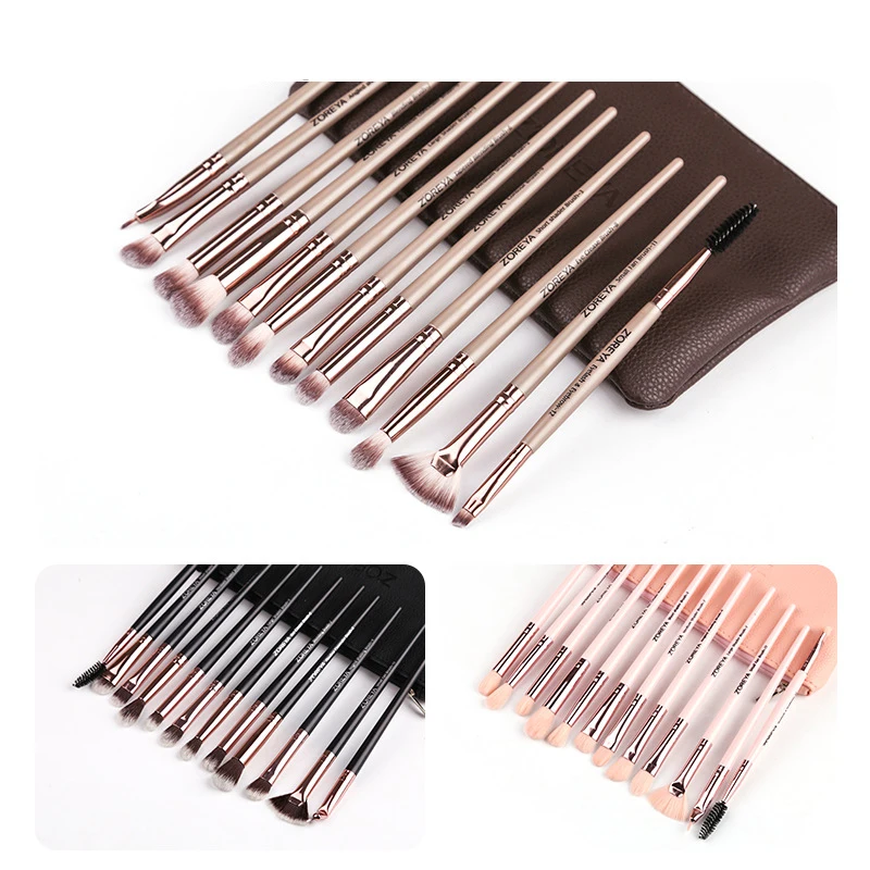 Eye Cosmetics Gift Set of 12 Basic Eye Makeup Brushes Soft Synthetic Hair Bristles Mixed Eye Shadow, Crease Eyeliner Etc
Eye Cosmetics Gift Set of 12 Basic Eye Makeup Brushes Soft Synthetic Hair Bristles Mixed Eye Shadow, Crease Eyeliner Etc