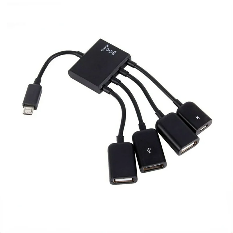 OTG 3/4 Port Micro USB Power Charging Hub Cable Spliter Connector Adapter For Smartphone Computer Tablet PC Data Wire | Безопасность и